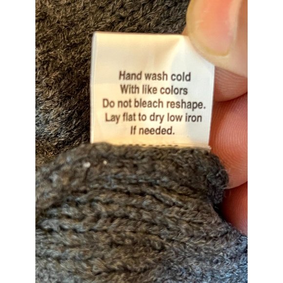 NWT Notations Womens Tunic Sweater Dress Cap Sleeve Round Neck Gray Size Medium - Picture 11 of 11